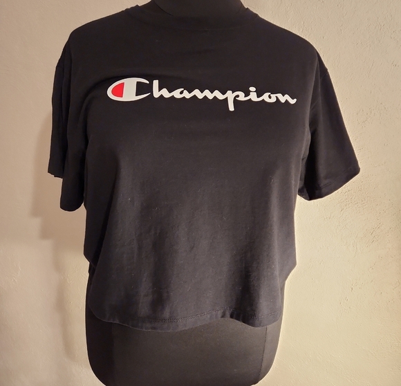 Champion Tops - Champion Black Crop Top Women's 2XL